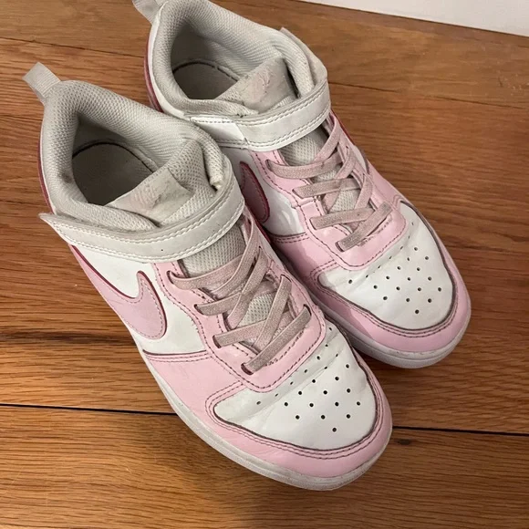 NIKE Pink Court Borough Low Sneakers - Picture 3 of 9